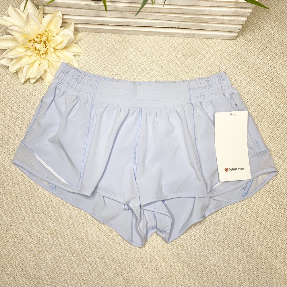 Lululemon Daydream Hotty Hot Shorts Light Blue Gym - Picture 5 of 8